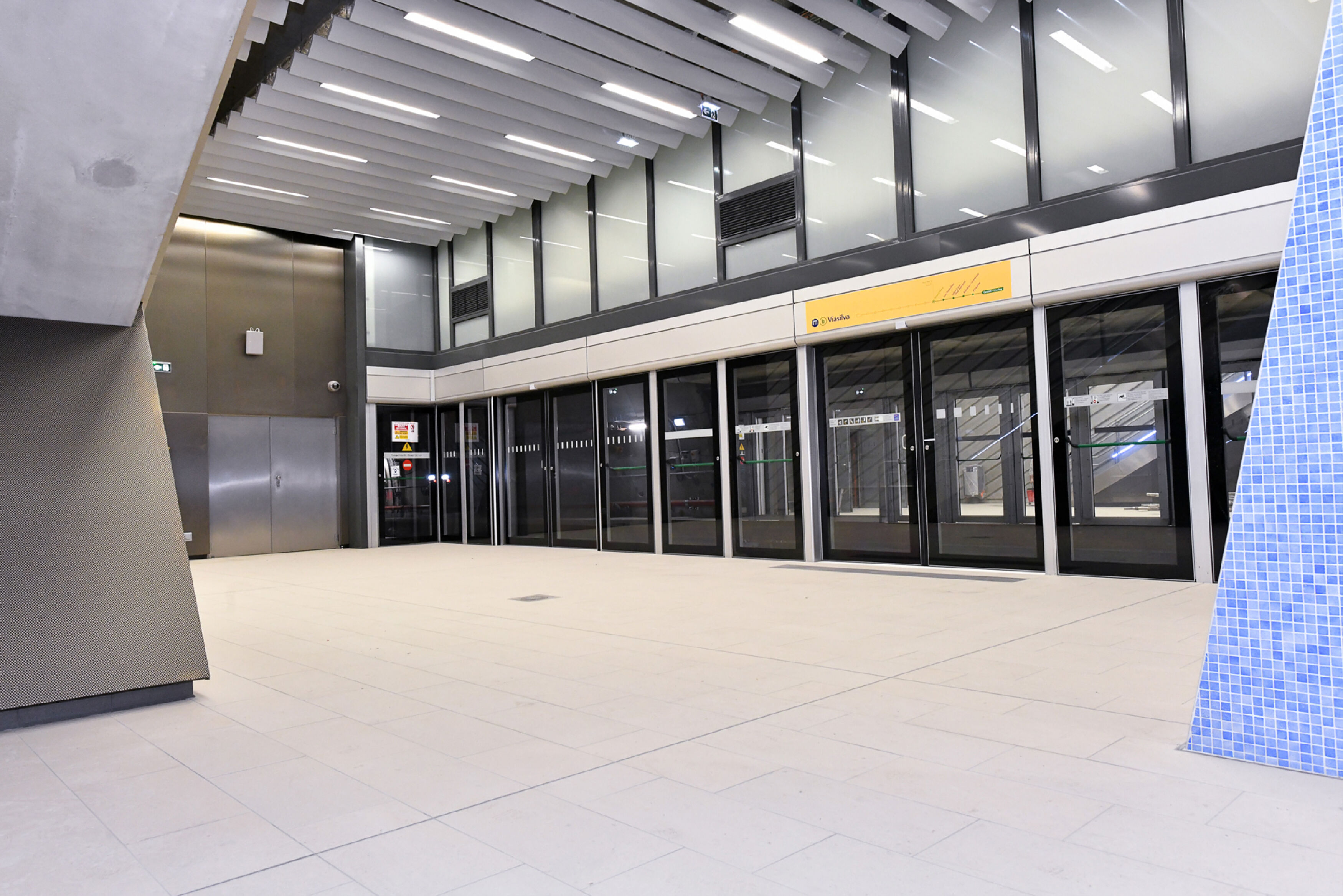 Metro station in Rennes, France